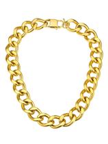 Colar ChainsHouse Cuban Link Chunky Gold em Aço Inoxidável