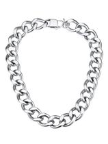 Colar ChainsHouse Cuban Link Chunky Gold em Aço Inoxidável