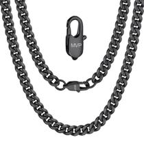 Colar ChainsPro Cuban Chain, nome personalizado, 45 cm, masculino