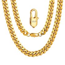 Colar ChainsPro Heavy Chains banhado a ouro para homens 66 cm 10 mm
