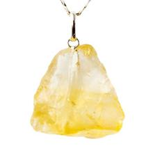 Colar Chapa Citrino Bombardeado Bruto Pino Prata 950 Colar Chapa Citrino Bombardeado Bruto Pino Prata 950