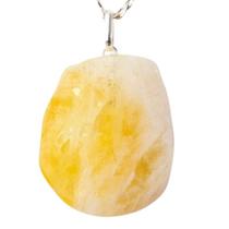 Colar Chapa Citrino Bombardeado Pino Prata 950 Colar Chapa Citrino Bombardeado Pino Prata 950
