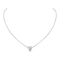 Colar ChicSilver 925 em prata esterlina Heart CZ Zirconia