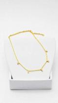 COLAR CHOCKER COM PINGENTES PENDURADOS Dourado