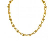Colar Chocker Elos U - Banhado em Ouro 18k