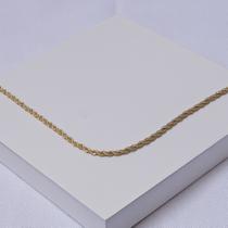 Colar Chocker Folheado a Ouro Cordão Baiano Colar Chocker Folheado a Ouro Cordão Baiano