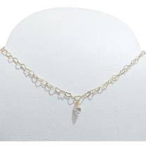 Colar Chocker Pedra Zirconia Coração F. Ouro 18k Semi Joia