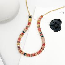 Colar ChocKer Riviera Zircônia Banhado ouro 18K Colar ChocKer Riviera Zircônia Banhado ouro 18K