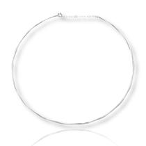 Colar Choker Aro Rigido Regulagem Torcido Trabalhado Prata Colar Choker Aro Rigido Regulagem Torcido Trabalhado Prata