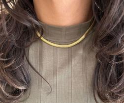 Colar Choker banhado a ouro 18k