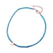 Colar Choker Boêmio Feminino Com Contas DIY Pingente De Letra A-Z Em Concha Joias Para Festas