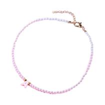 Colar Choker Boêmio Feminino Com Contas DIY Pingente De Letra A-Z Em Concha Joias Para Festas