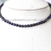 Colar Choker Bolinha 6mm Pedra Estrela Natural Rolada 40cm