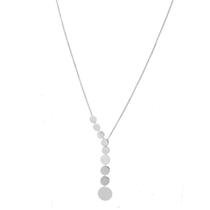 Colar Choker Círculos Folheado Prata 925 Pedurados