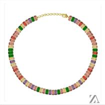 Colar Choker Colorido