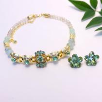 Colar choker com brincos