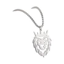 Colar Choker Com Pingente De Coroa De Leão Em Aço Inoxidável Para Homens E Mulheres, Joia Para