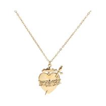 Colar Choker Coração Com Strass Rosa Para Mulheres, Elegante, Gótico, Com Espada, Amor, Cristal,