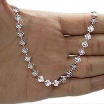 Colar Choker Cordao Conchas Folheada A Prata 925
