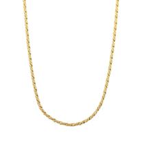 Colar Choker Corrente Diamantada Semijoia Banhada a Ouro 18k