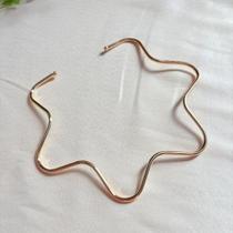 Colar Choker de Aro de Estrela em Metal