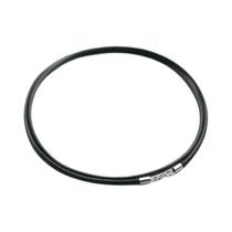 Colar Choker De Corda De Couro Preto Em Prata Esterlina 925 Para Mulheres, Acessórios De Joias