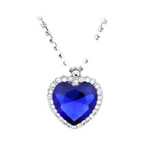 Colar Choker De Cristal Com Coração E Coroa Para Mulheres E Meninas, Pingente Titanic Ocean Love Colar Choker De Cristal Com Coração E Coroa Para Mulheres E Meninas, Pingente Titanic Ocean Love