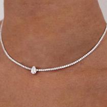 Colar Choker De Moda Feminina Com Cristais E Strass, Joias Para Casamento Colar Choker De Moda Feminina Com Cristais E Strass, Joias Para Casamento