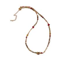 Colar Choker De Pedras Naturais Boêmias Com Pérolas Imitadas E Conchas Para Mulheres E Homens, Joias