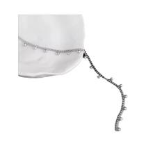 Colar Choker De Renda Banhado a Ouro Com Corrente De Contas E Franjas Para Mulheres E Estudantes