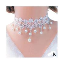 Colar Choker De Renda Preta Cristal Gótico Vitoriano Para Mulheres Joias Steampunk Sexy