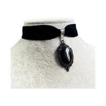 Colar Choker De Veludo Com Pingente De Vampiro Gótico Para Mulheres, Joia De Bruxaria, Presente