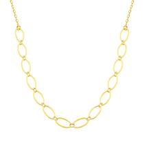 Colar choker elos ovais - Banhado em ouro 18k Colar choker elos ovais - Banhado em ouro 18k