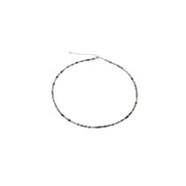 Colar Choker em Pedra Fluorita Facetada 3mm Colar Choker em Pedra Fluorita Facetada 3mm