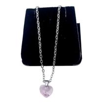 Colar CHOKER FEMININO AÇO INOX CORAÇÃO PEDRA zirconia ROSA