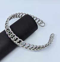 Colar Choker Feminino Aro Liso Rígido elo Circular Vazado Geométrico Folheado Ouro Dourado Luxo Inspiração Tendência