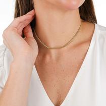 Colar Choker Feminino Banhado a Ouro 18k Dourado Gargantilha