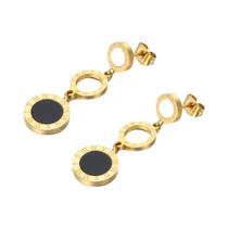 Colar Choker Feminino De Aço Inoxidável Titânio Com Números Romanos E Pingente Charmoso N19213