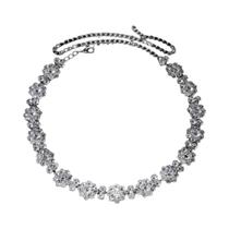 Colar Choker Feminino De Moda Com Strass E Corrente De Tênis, Joia Para Festa, Casamento E Presente