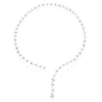 Colar Choker Feminino Moderno Com Zircônia Em Gota De Água, Corrente De Clavícula De Cristal Para Colar Choker Feminino Moderno Com Zircônia Em Gota De Água, Corrente De Clavícula De Cristal Para