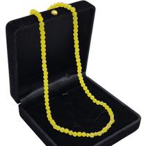 Colar Choker Feminino Pedra 40cm Banho De Ouro 4833