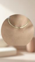 Colar Choker Fita Lisa Banhado a Ouro 18k Colar Choker Fita Lisa Banhado a Ouro 18k