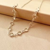 Colar Choker Gargantilha Bolinha Cristal Banho De Prata Ouro Colar Choker Gargantilha Bolinha Cristal Banho De Prata Ouro