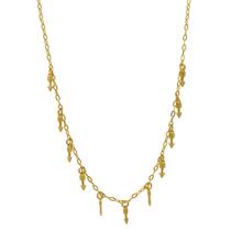 Colar Choker gargantilha Pingentes de Flecha Folheada a Ouro 18K SoftJoias