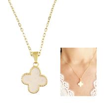 Colar Choker Gargantilha Trevo Folheado a Ouro 18k Virgínia