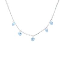 Colar CHOKER GARGANTILHA zirconia AÇO INOX 5 PONTO DE LUZ Colar CHOKER GARGANTILHA zirconia AÇO INOX 5 PONTO DE LUZ