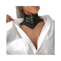 Colar Choker Gótico Punk Com Pontas Longas Em material sintético Para Mulheres E Homens, Com Rebites