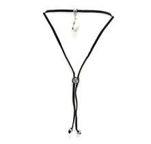 Colar Choker Gravatinha Preto Com Búzios Colar Choker Gravatinha Preto Com Búzios