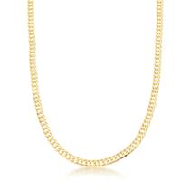 Colar Choker Grumet 3,9mm Banhada a Ouro 18k