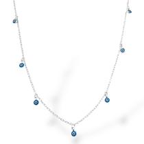 Colar Choker Olho Grego - Prata 925
